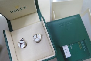 ロレックスの18金カフスをお買取りさせていただきました。（アクセサリー買取/18金買取）