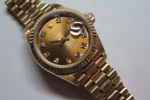 ロレックスデイトジャストレディース金無垢をお買取させていただきました。（ロレックス買取/時計買取）