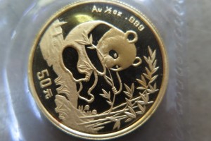 パンダ金貨1/2オンスをお買取りさせていただきました。（中国金貨買取/パンダ金貨買取）